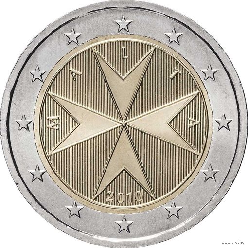 Мальта 2 евро 2010 UNC