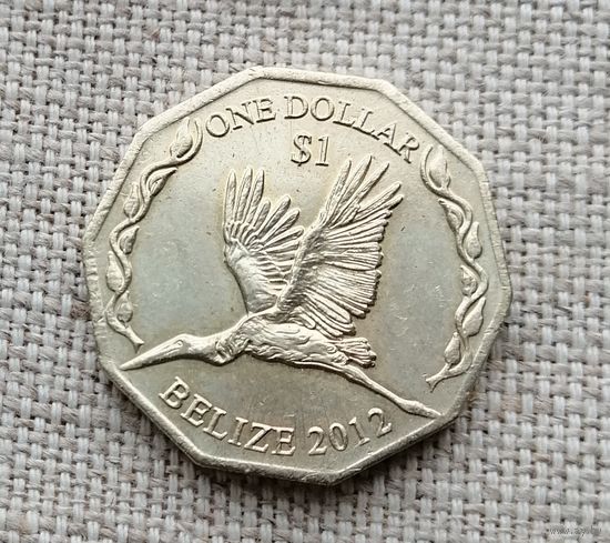 Белиз 1 доллар 2012/ 30 лет Центральному банку / птицы //FA