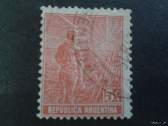 Аргентина 1911 Крестьянин в поле