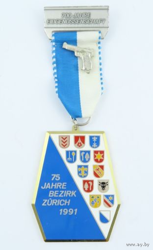 Швейцария, Памятная медаль "Стрелковый спорт" 1991 год.