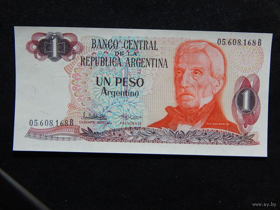 Аргентина 1 песо 1983г.UNC
