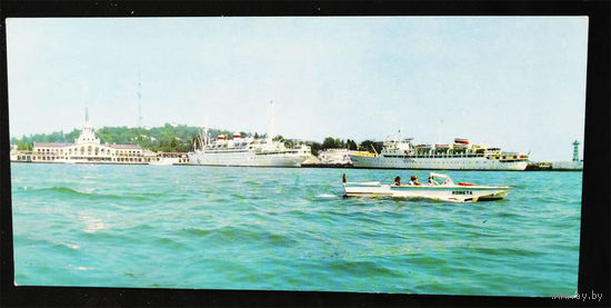 Сочи. Морской порт. Виды. 1969 год. Чистая #0006-V2P03