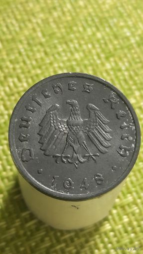 Германия оккупация союзников 10 пфеннигов  1948 F ( орел без свастики )