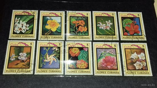 Куба 1983 Флора Цветы 10 марок
