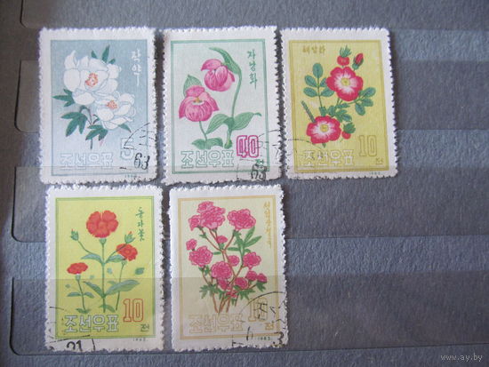 КНДР. 1963. Цветы