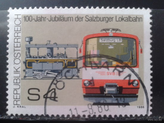 Австрия 1986 100 лет жел. дорогам, локомотив