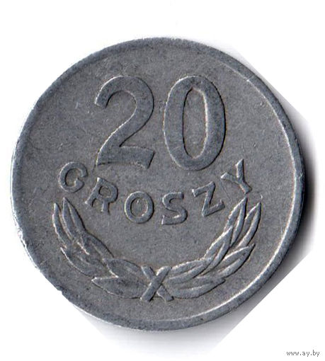 Польша. 20 грошей. 1976 г.