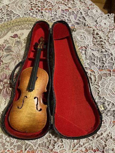 Скрипка в футляре старинная Миниатюра Подарок Европа Цена снижена!