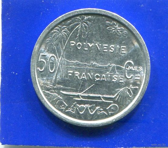Французская Полинезия 50 сантимов 1965 , UNC