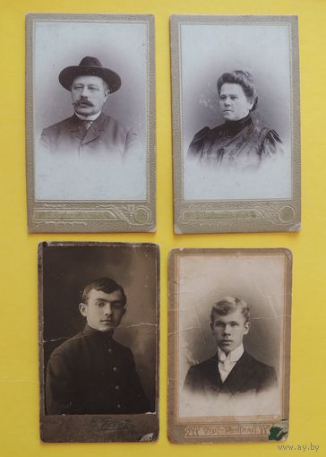 Фото визит-портреты "Дамы и кавалеры", (Орел и ??), до 1917 г.