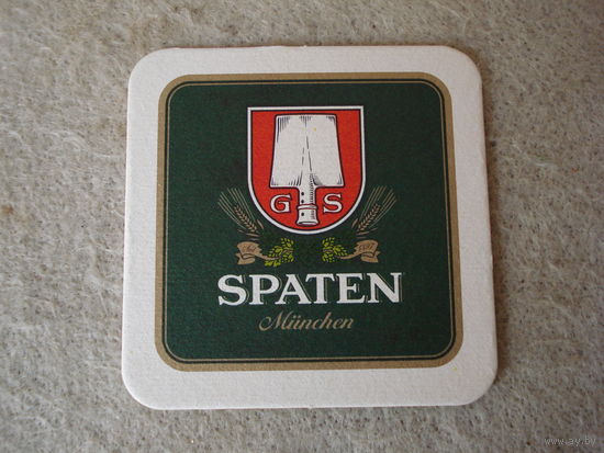 Подставка под пиво (бирдекель) "SPATEN" (Германия).(1).