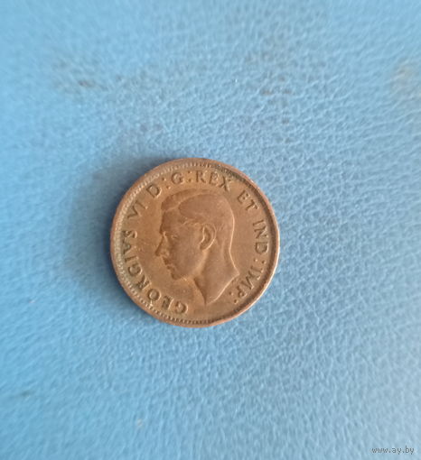 Канада 1 цент 1947 год Георг VI