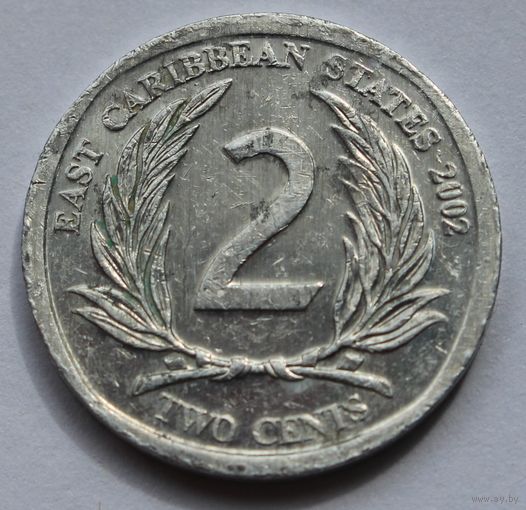 Восточные Карибы 2 цента, 2002 г.