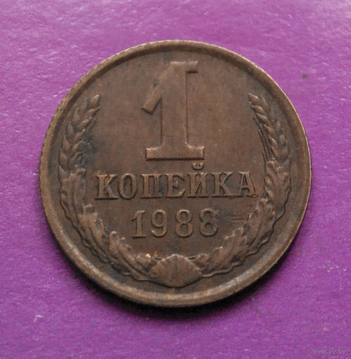 1 копейка 1988 года СССР #07