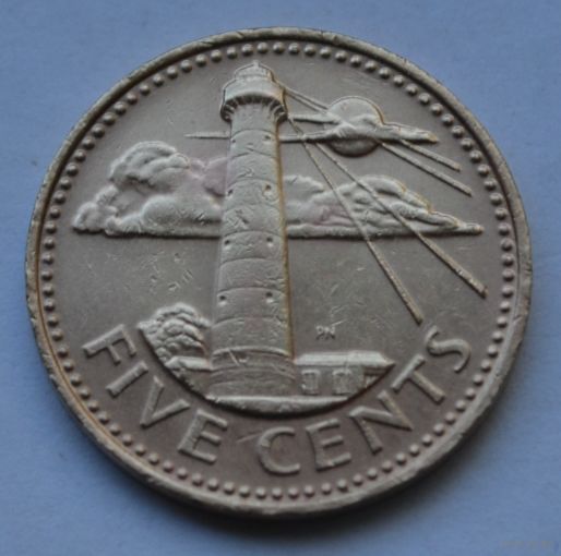 Барбадос, 5 центов 2001 г.