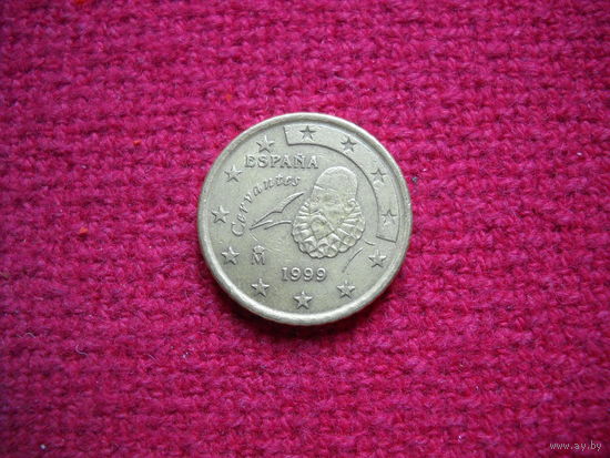 Испания 50 евроцентов 1999 г.