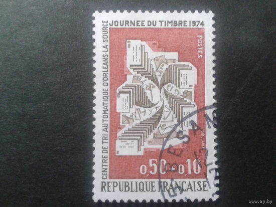 Франция 1974 день марки