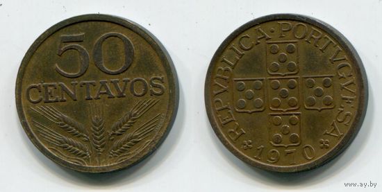 Португалия. 50 сентаво (1970)