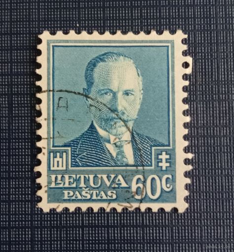 Марка Литвы 1934 А. Сметонна