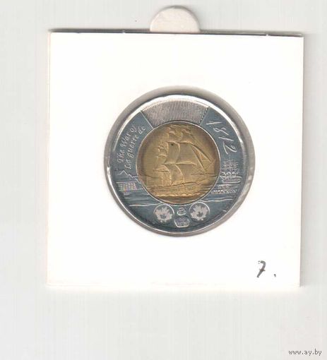 Канада 2 доллара, 2012 Война 1812 года - Фрегат Шеннон   Х1