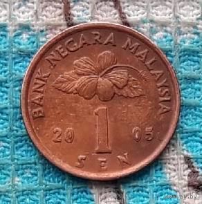 Малайзия 1 цент 2005 года. Барабан