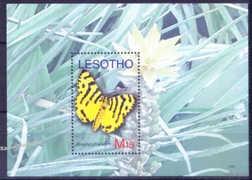 Лесото 2007 MNH  Мотылек Бабочки Насекомые