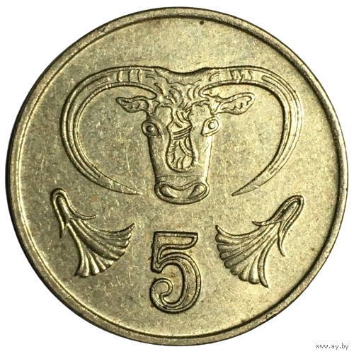 Кипр 5 центов, 1992