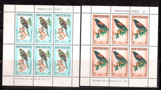Новая Зеландия-1962, (Мих.422-423) *, Фауна, Птицы, 2 м/л