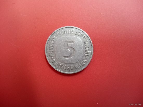 5 марок 1975 D ФРГ