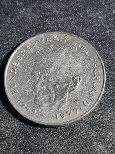 Германия  2 марки 1981 G Конрад Аденауэр