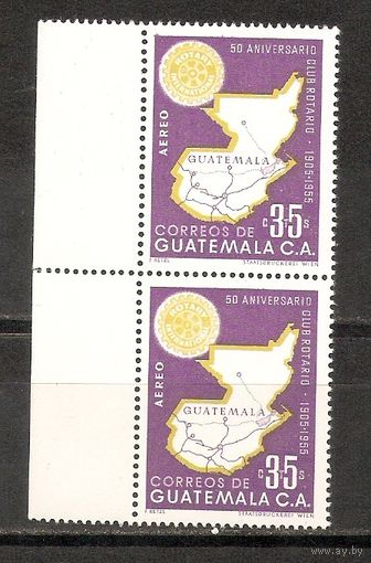 КГ Гватемала 1956 Карта пара