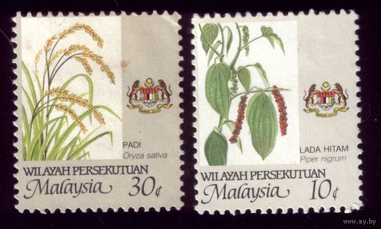 2 марки 1986 год Малайзия Вилайя-Персекутуан 18,21