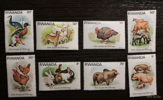 Руанда. 1978. Фауна. Домашние животные