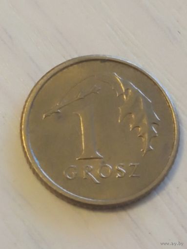 Польша 1 грош 2002 г.
