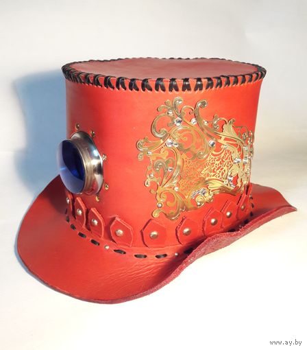 Шляпа, цилиндр ручной работы в стиле steampunk!!!