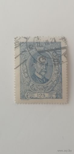 Чехословакия 1920. Президент Масарик (1850-1937) - цветная бумага