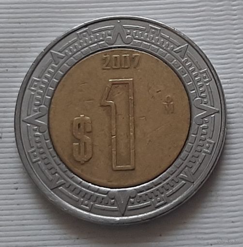 1 песо 2007 г. Мексика