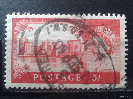Англия 1967 Стандарт, королева Елизавета 2  5 шиллингов