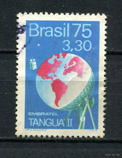 Бразилия - 1975 - Спутниковая связь - [Mi. 1503] - полная серия - 1 марка. Гашеная.  (Лот 24CJ)