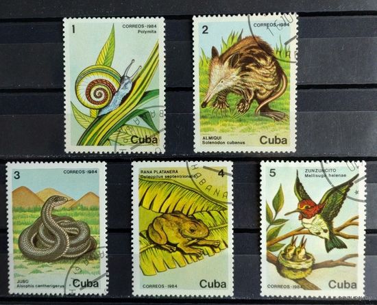 Куба.1984.Животные (5 марок)