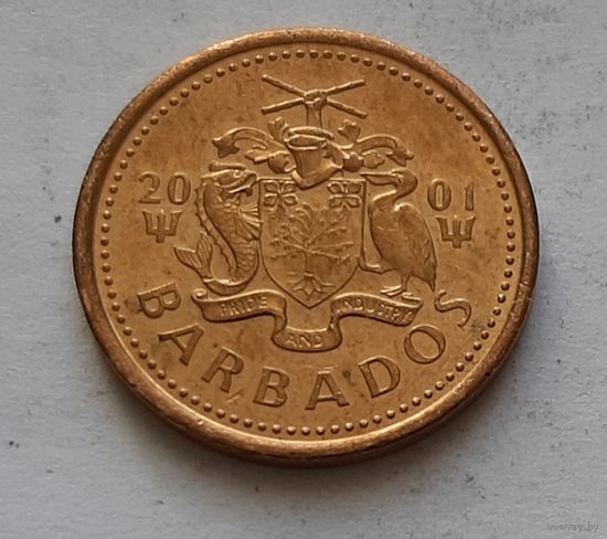 5 центов 2001 г. Барбадос
