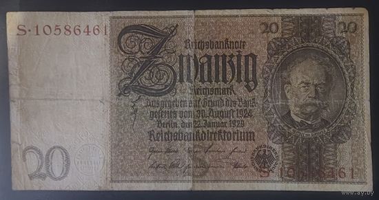 20 марок 1929 года - Германия (Ro.174a) - металлография