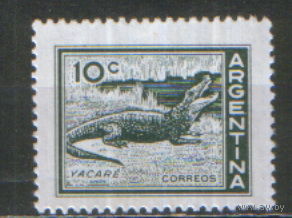 Марка из серии 1959г. Аргентина "Кайман" MNH