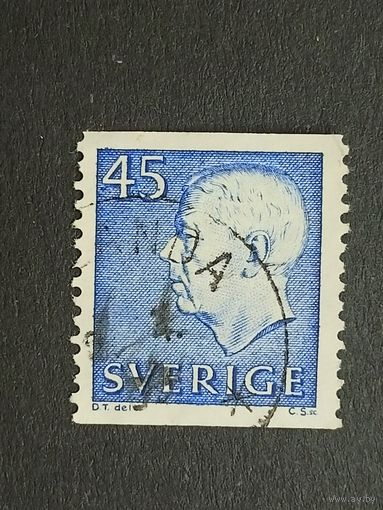 Швеция 1967. Король Густав VI Адольф