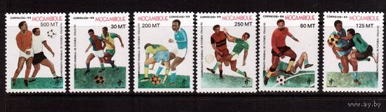 Мозамбик-1989, (Мих.1166-1171)  **  , Спорт, ЧМ по футболу