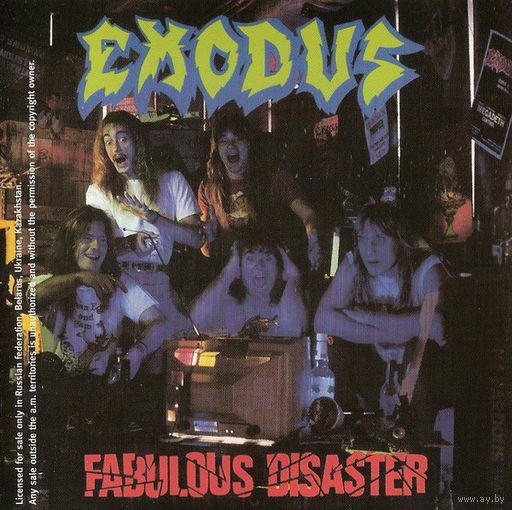 EXODUS "Fabulous Disaster" CD 1989 лицензия FONO