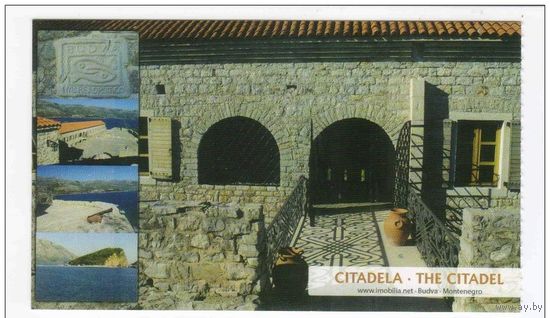 Черногория почтовая карточка форт в Будве морской форт