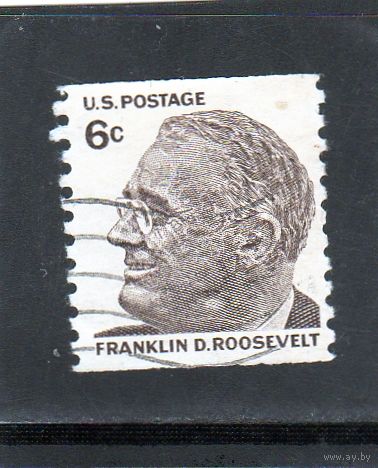 США.Ми-945.Франклин Делано Рузвельт (1882-1945), 32-й президент Серия: Знаменитые американцы.1968.