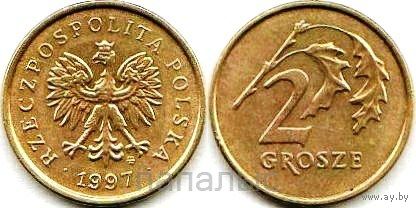 Польша 2 гроша 1997