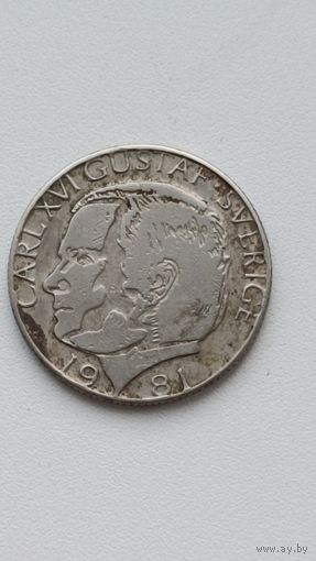 Швеция 1 крона 1981 года.